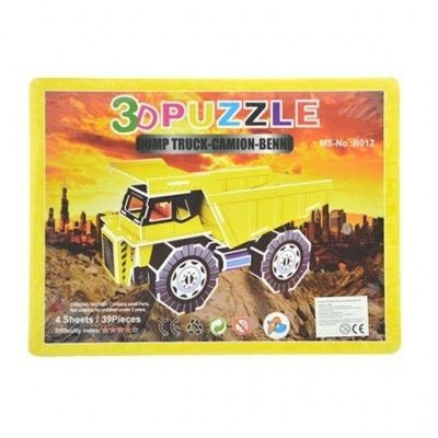 GROTE 3D PUZZEL &ndash; BOUWPLAATS DUMP TRUCK