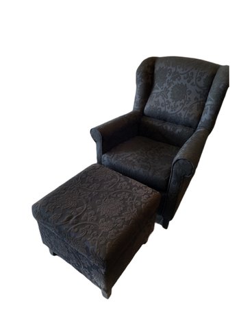 Fauteuil met voetenbank