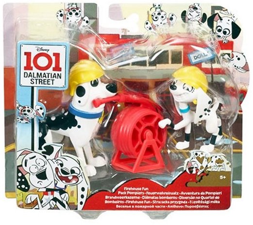 Disney 101 Dalmatiers Speelset met Figuur 2-Pack Firehouse Fun Doug &amp; Dolly	