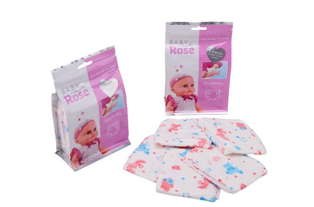 Baby Rose 5 luiers in zak