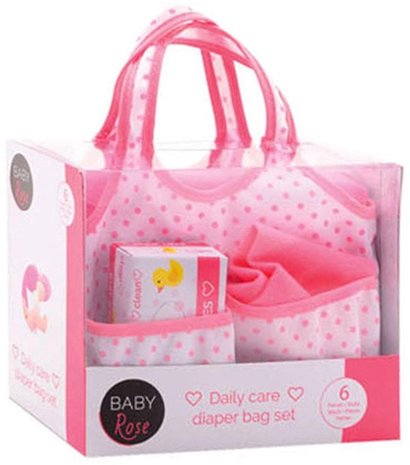 Baby Rose Luiertas met accessoires 16,5x19cm	