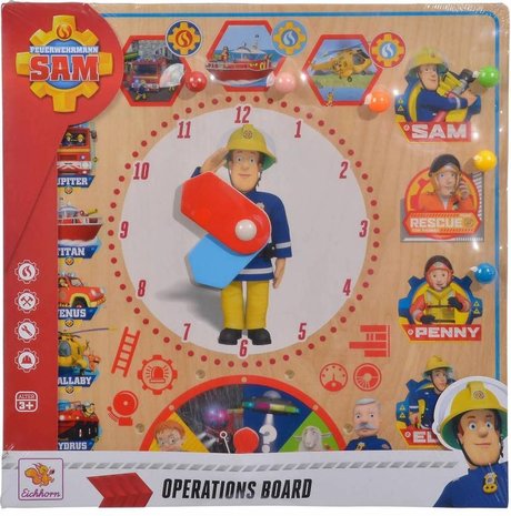 Brandweerman Sam houten Operations Board 30x30cm	