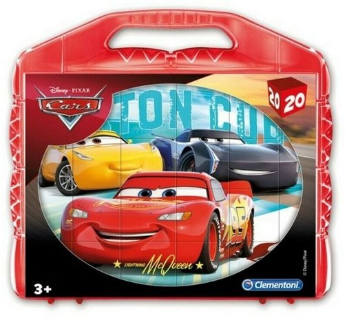 Clementoni Disney Cars Blokpuzzel in koffer 