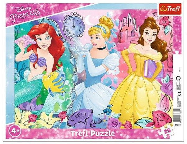 Disney Princess Raampuzzel 25 delig 29x37cm	