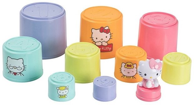 HELLO KITTY STACKING CUPS STAPELBEKERS 11X14CM