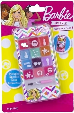 Barbie Lipgloss Set Sparkle Telefoon 7x14cm	