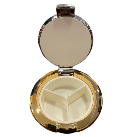Deluxe Pill Box Gold Plated