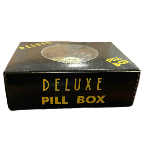 Deluxe Pill Box Gold Plated