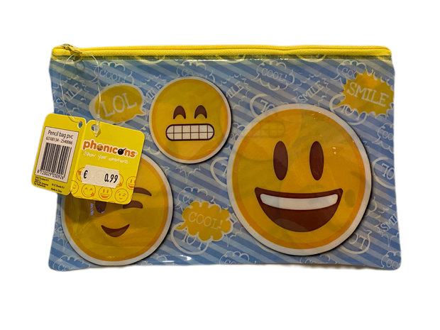 Potlood tas PVC Emoji