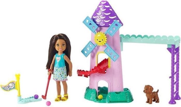 BARBIE CHELSEA POP MET MINI GOLF SPEELSET