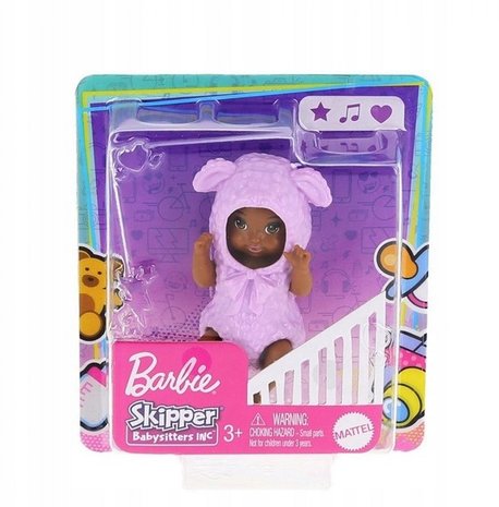 BARBIE SKIPPER BABYSITTER 10X11CM paars