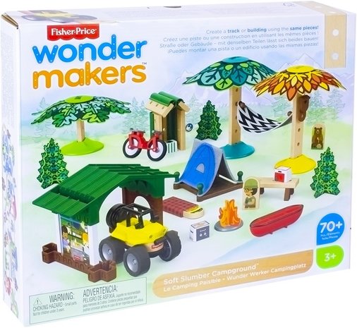 Fisher Price Wonder makers Houten Camping 28x30cm	