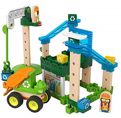 Mattel Fisher Price Wonder makers Hout Recycle centrum 35 delig 28x30,5cm	