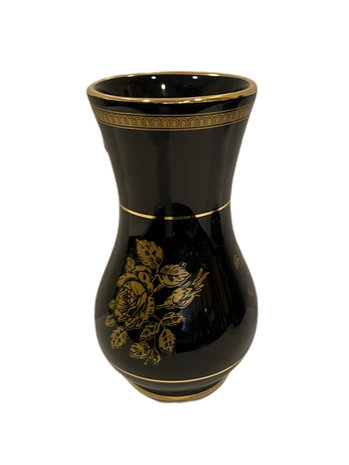 Vintage Special Scheria Corfu 24 K Gold Vase 13cm 