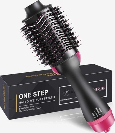 OneStep 3-in-1 Magic Brush - F&ouml;hnborstel - Haardroger - Zwart &amp; Roze