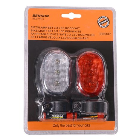 Benson universele set LED fietslampen 006337