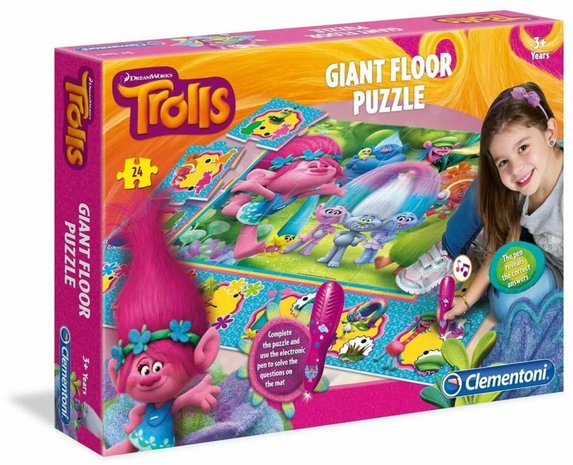 TROLLS GIANT VLOER PUZZEL + ELEKTRONISCHE PEN 