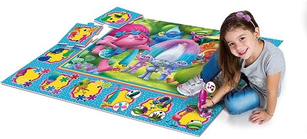 TROLLS GIANT VLOER PUZZEL + ELEKTRONISCHE PEN 