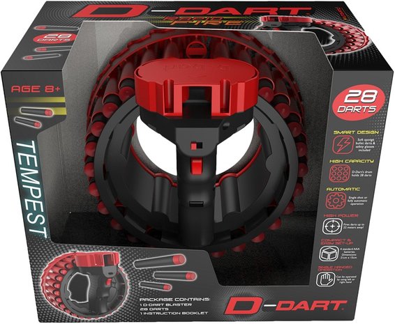 D-DART TEMPEST BLASTER RAPID GUN B/O 22X25,5CM