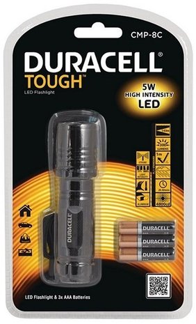 DURACELL TOUGH LED ZAKLAMP 14X24CM (INCL. 3X AAA BATTERIJEN)