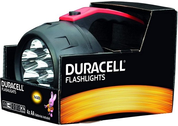 DURACELL FLASHLIGHTS HANDZAKLAMP LED (7 LEDS) 11X15CM