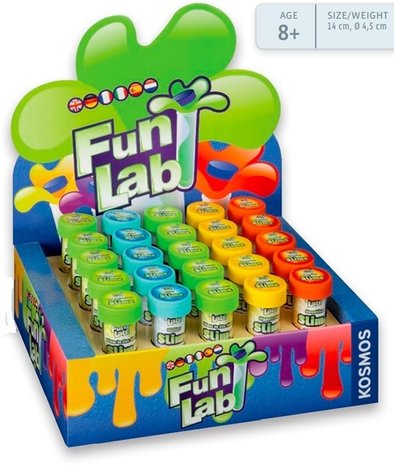 FUN LAB SLIME KIT GLOW IN THE DARK 14CM