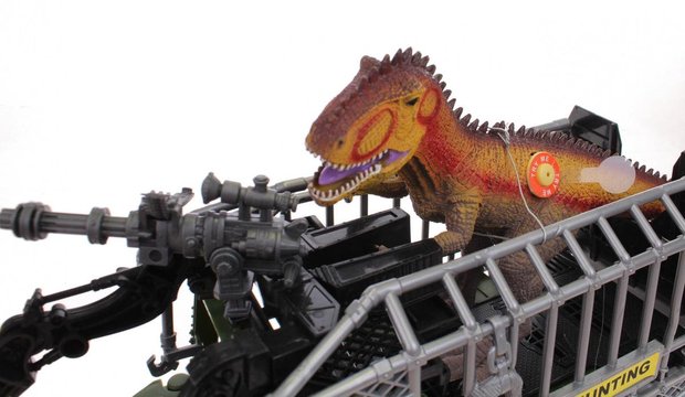 Dinosaurus Speelset Groot - met auto en geluid - Ga het avontuur aan!