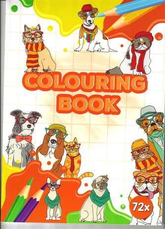 kleurboek ruimte vol met 72 kleurplaten