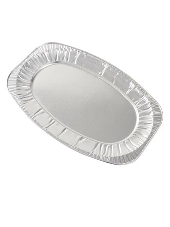 Catering schalen ovaal - aluminium 35cm 