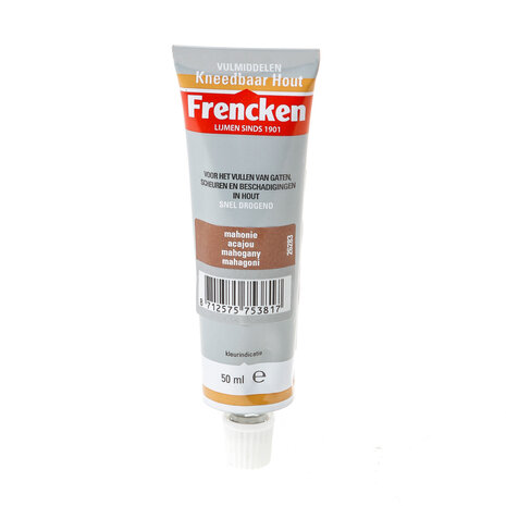 Frencken Kneedbaar hout mahonie tube 50ml
