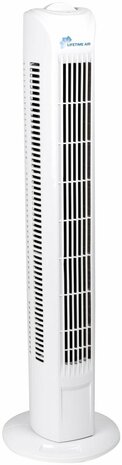 Lifetime Air Torenventilator TF-35A - 78cm - 3 Snelheden - Wit