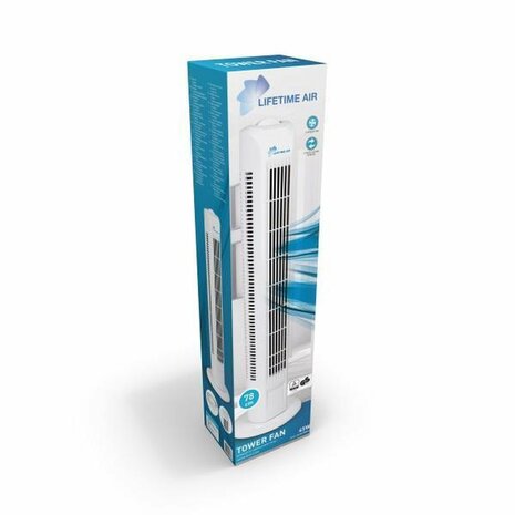 Lifetime Air Torenventilator TF-35A - 78cm - 3 Snelheden - Wit