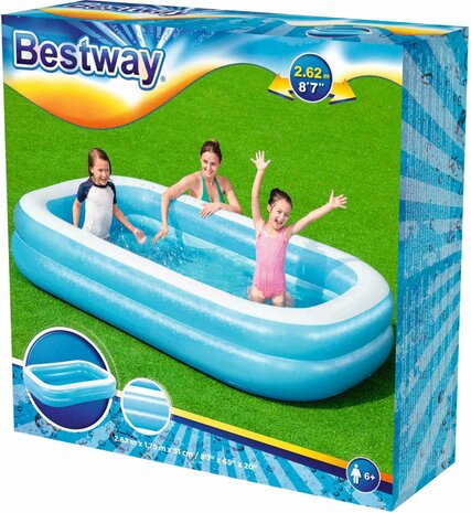 Bestway - Opblaasbaar Zwembad - 262x175x51 cm - 778L
