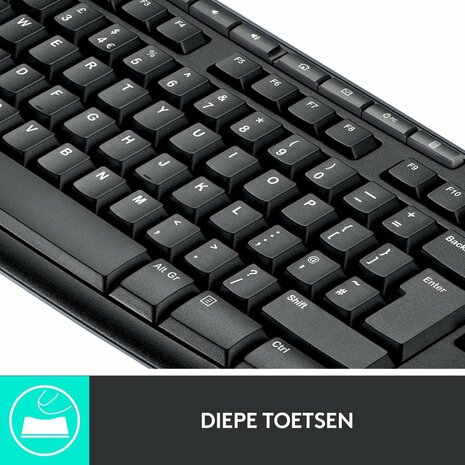 Logitech MK270 - Draadloos Toetsenbord en Muis - Qwerty