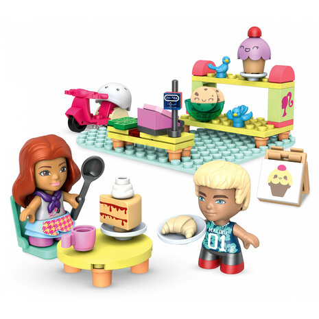 Mega Construx bouwset Barbie junior geel/groen 76-delig