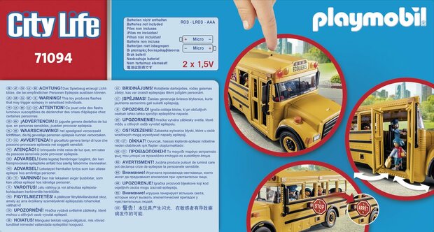 PLAYMOBIL City Life Amerikaanse schoolbus - 71094