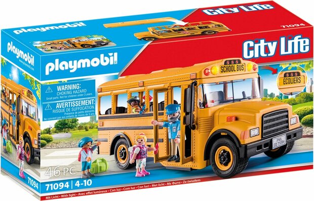 PLAYMOBIL City Life Amerikaanse schoolbus - 71094