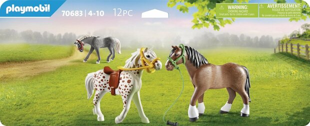 PLAYMOBIL Country 3 paarden - 70683