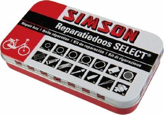 Simson Bandenreparatieset / Bandenplakset Compleet - Type Select t.b.v. Fiets - 23 Delig